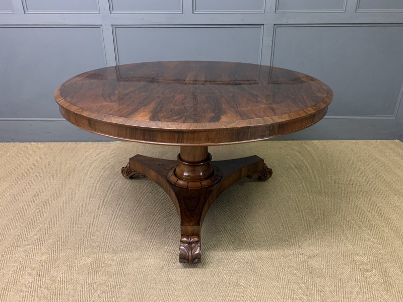 William IV Rosewood Loo Table