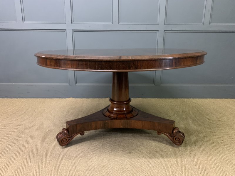 William IV Rosewood Loo Table - Image 3