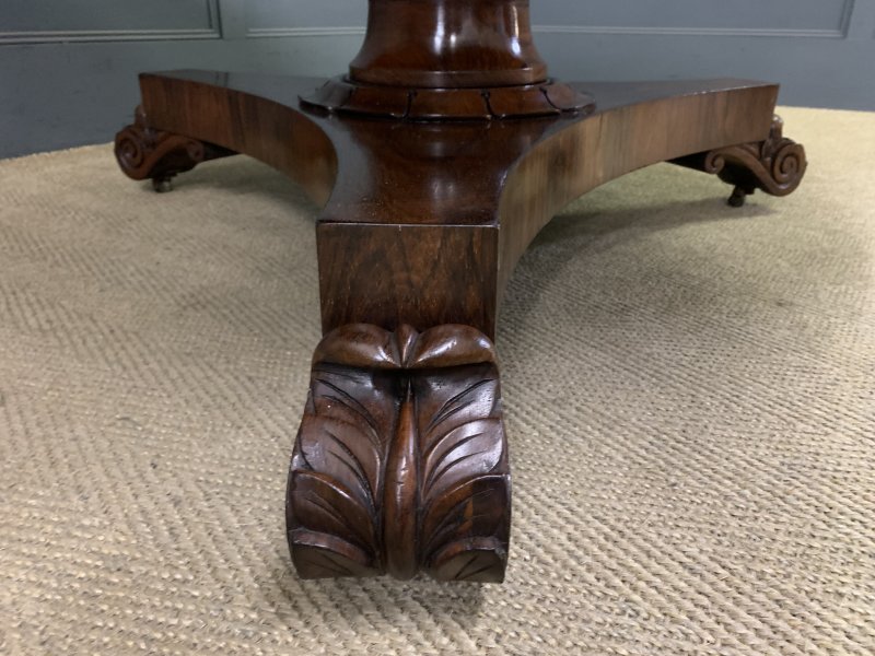 William IV Rosewood Loo Table - Image 7