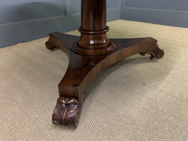 William IV Rosewood Loo Table - Image 10