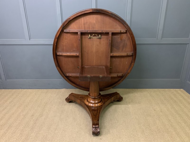 William IV Rosewood Loo Table - Image 11