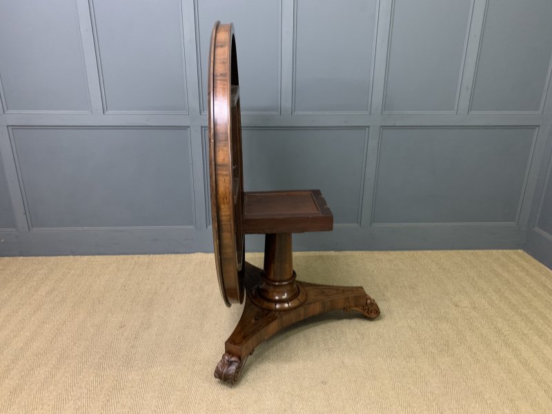 William IV Rosewood Loo Table - Image 12