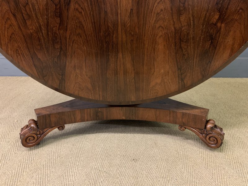William IV Rosewood Loo Table - Image 15