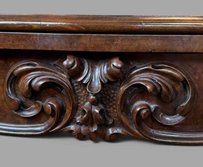 Victorian Burr Walnut Card Table - Image 6