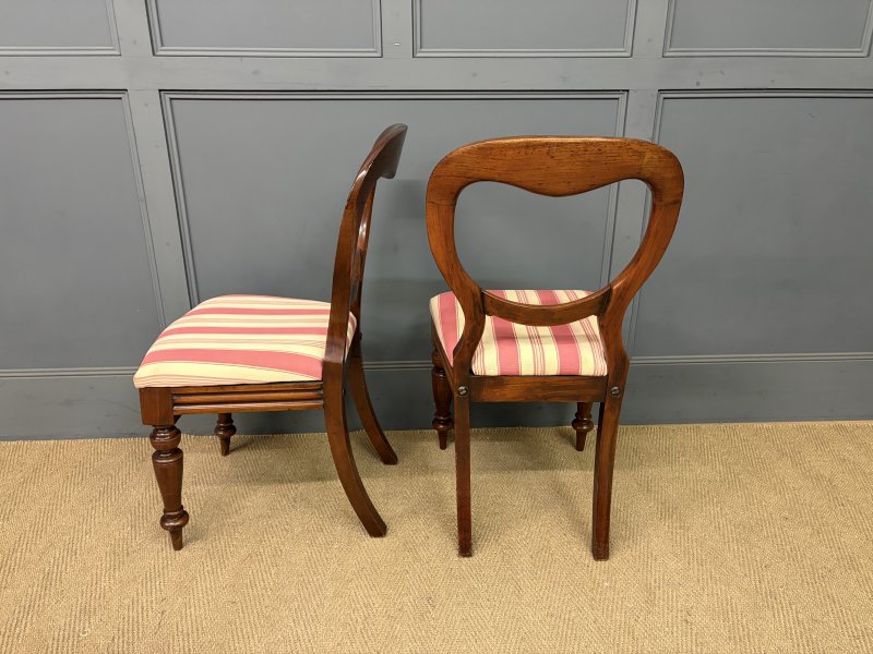 Set of 10 Victorian Mahogany Dining Chairs - Image 9