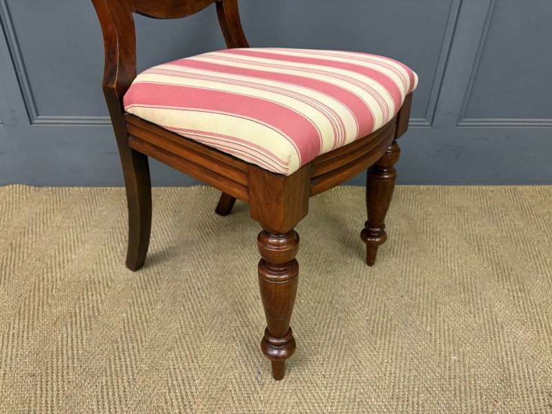 Set of 10 Victorian Mahogany Dining Chairs - Image 2