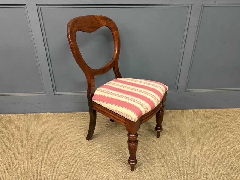 Set of 10 Victorian Mahogany Dining Chairs - Image 5