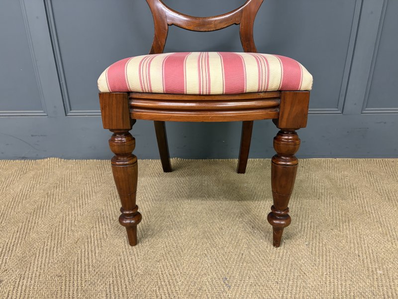 Set of 10 Victorian Mahogany Dining Chairs - Image 8