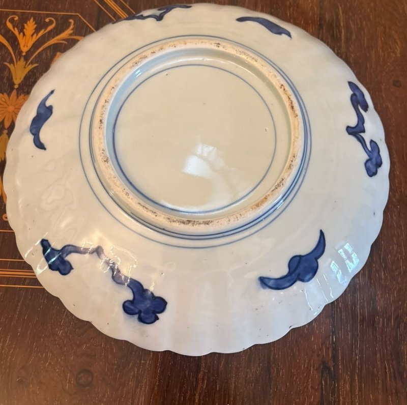 Antique Pair Japanese Imari Porcelain Plates Bowls Scalloped Edge Decorative Display Dishes - Image 15