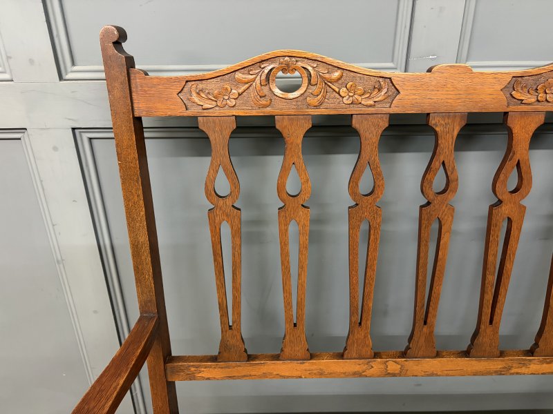 Arts and Crafts 5 Piece Oak Salon Suite - Image 2