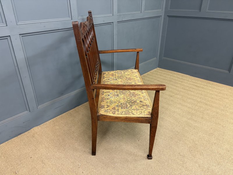 Arts and Crafts 5 Piece Oak Salon Suite - Image 10
