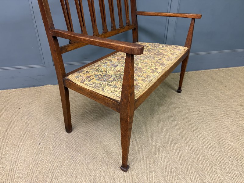 Arts and Crafts 5 Piece Oak Salon Suite - Image 5