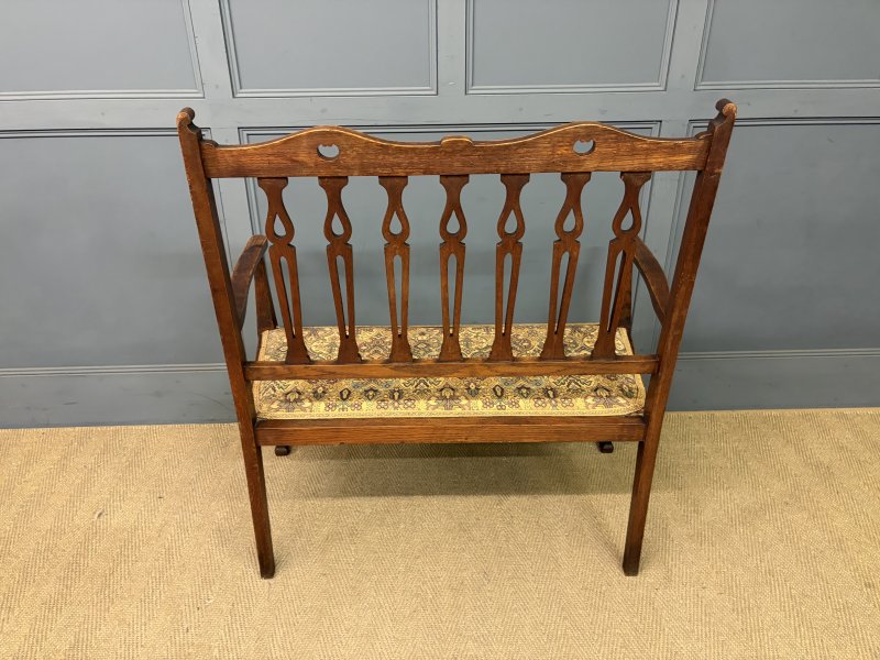 Arts and Crafts 5 Piece Oak Salon Suite - Image 6