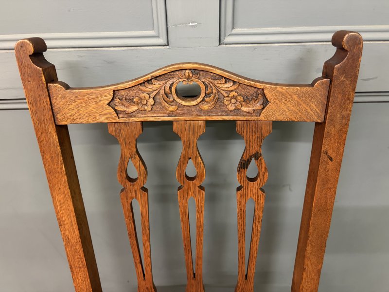 Arts and Crafts 5 Piece Oak Salon Suite - Image 12