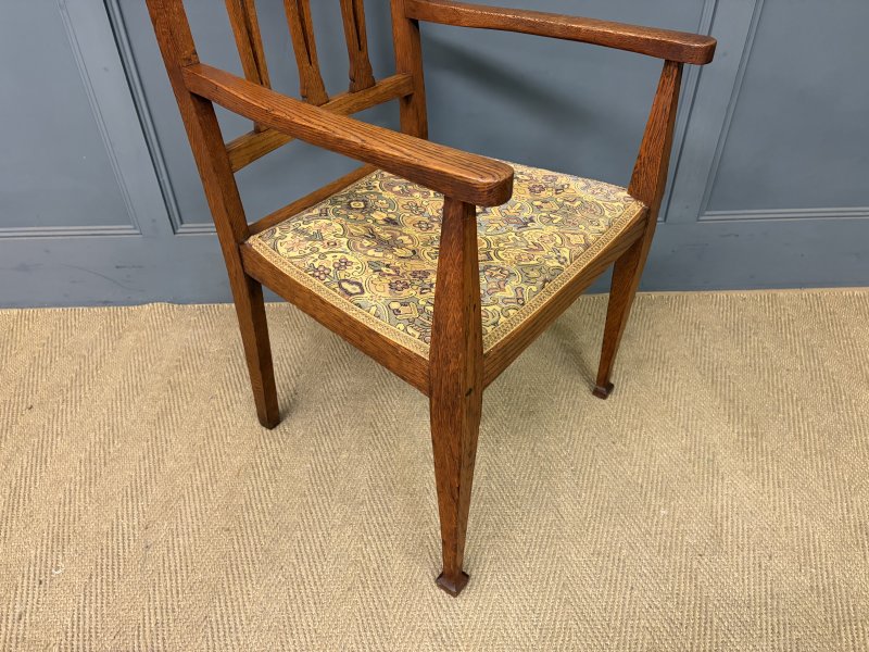 Arts and Crafts 5 Piece Oak Salon Suite - Image 14