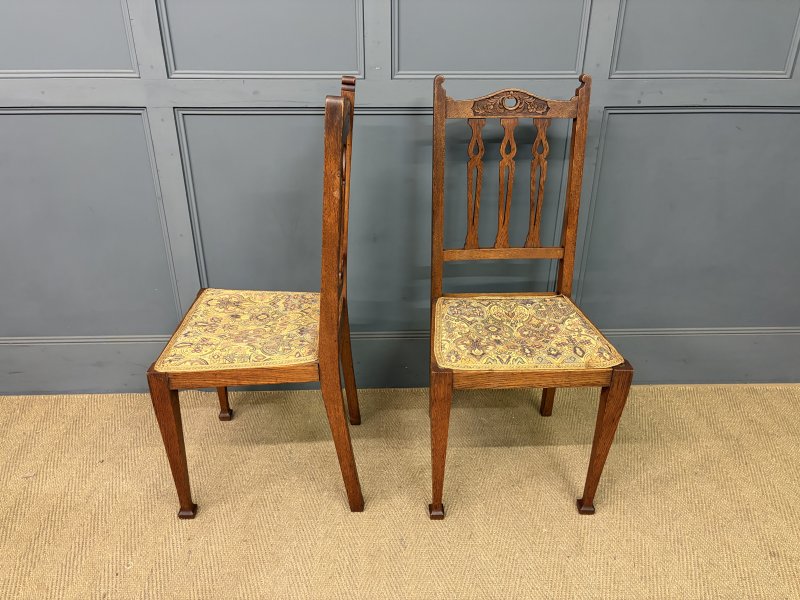 Arts and Crafts 5 Piece Oak Salon Suite - Image 17