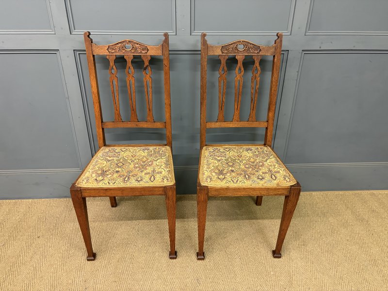 Arts and Crafts 5 Piece Oak Salon Suite - Image 19