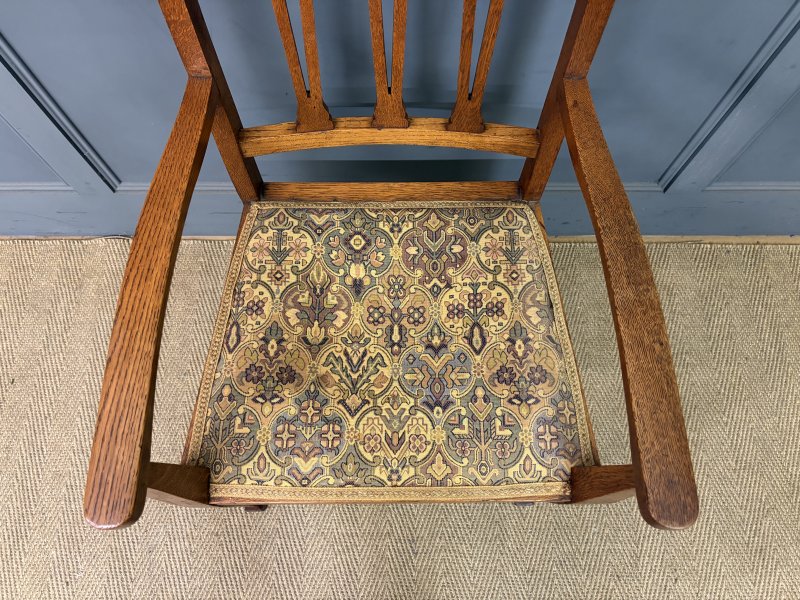Arts and Crafts 5 Piece Oak Salon Suite - Image 20