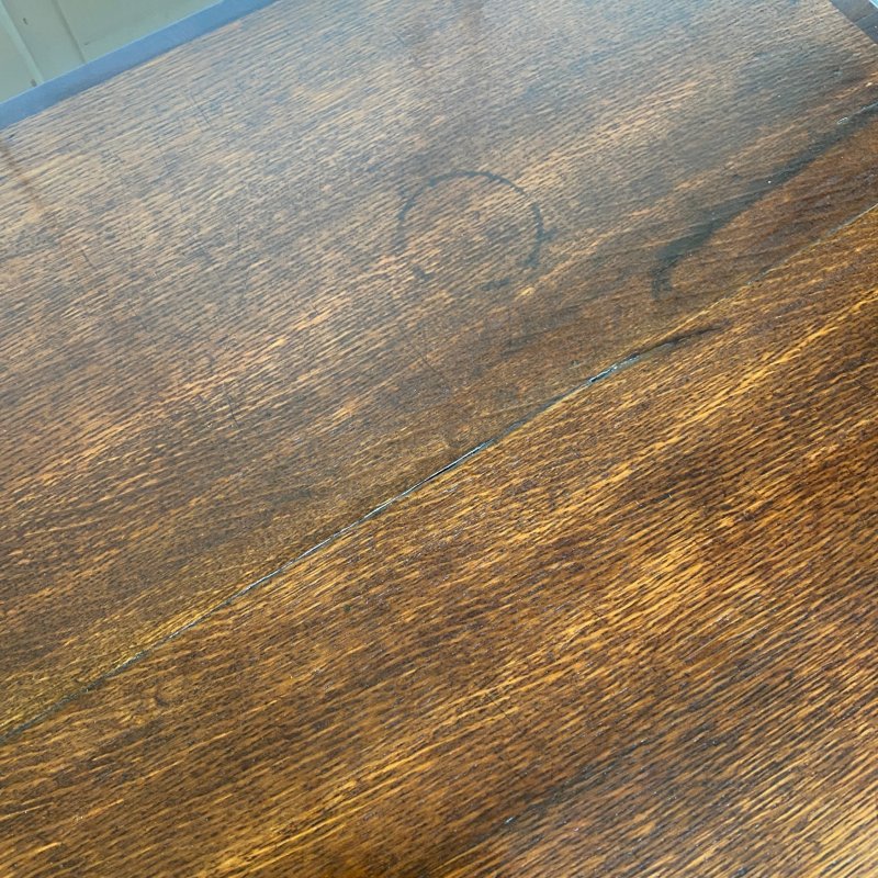 Georgian oak lowboy - Image 6