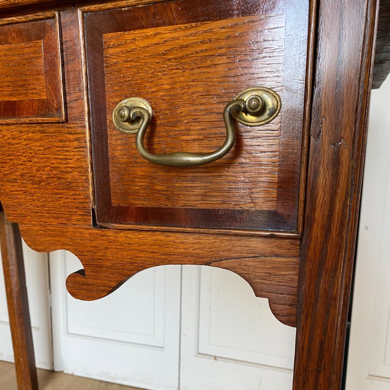 Georgian oak lowboy - Image 10