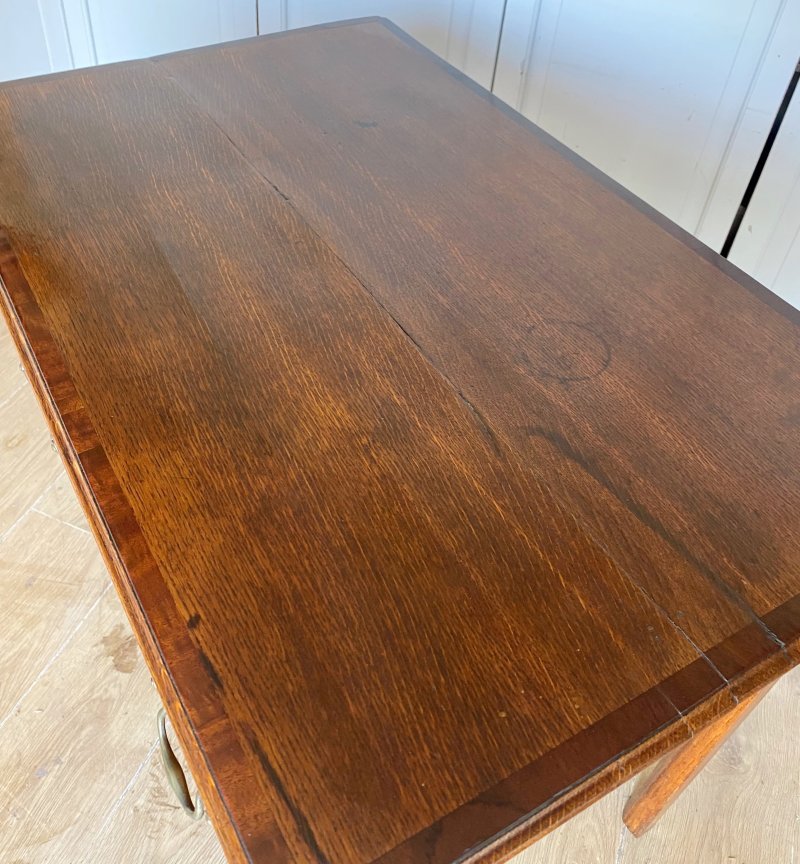 Georgian oak lowboy - Image 9
