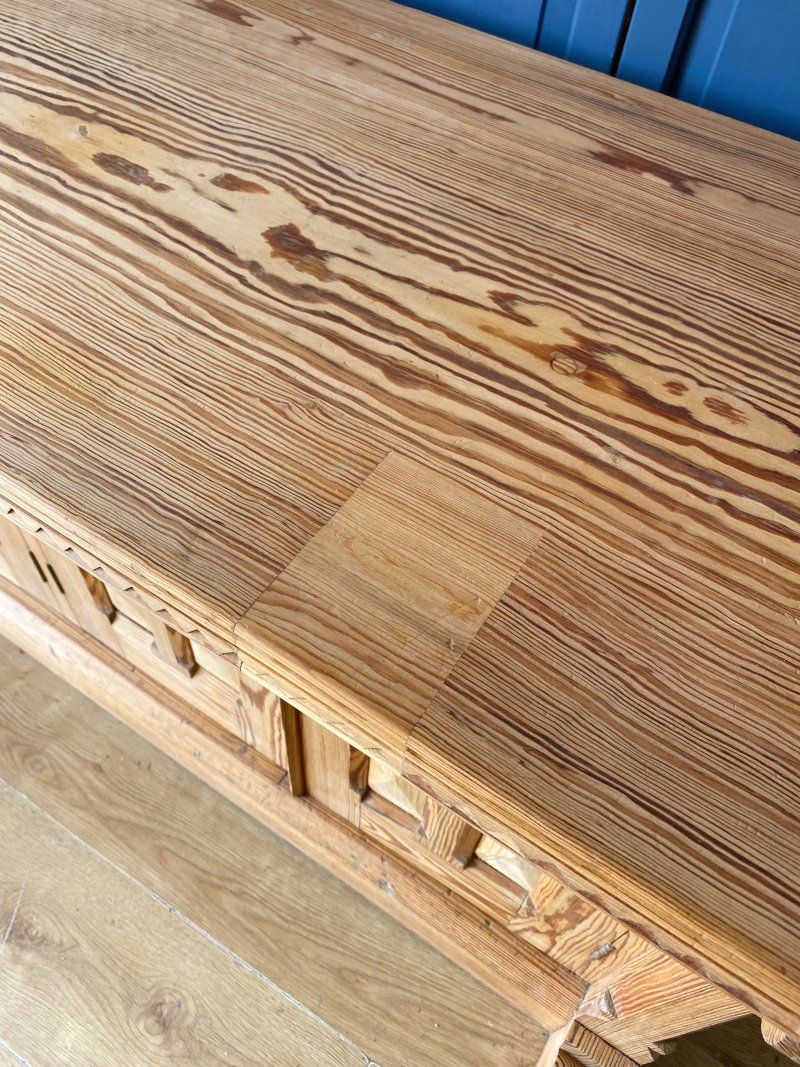 Victorian Gothic pine church cupboard - Image 5