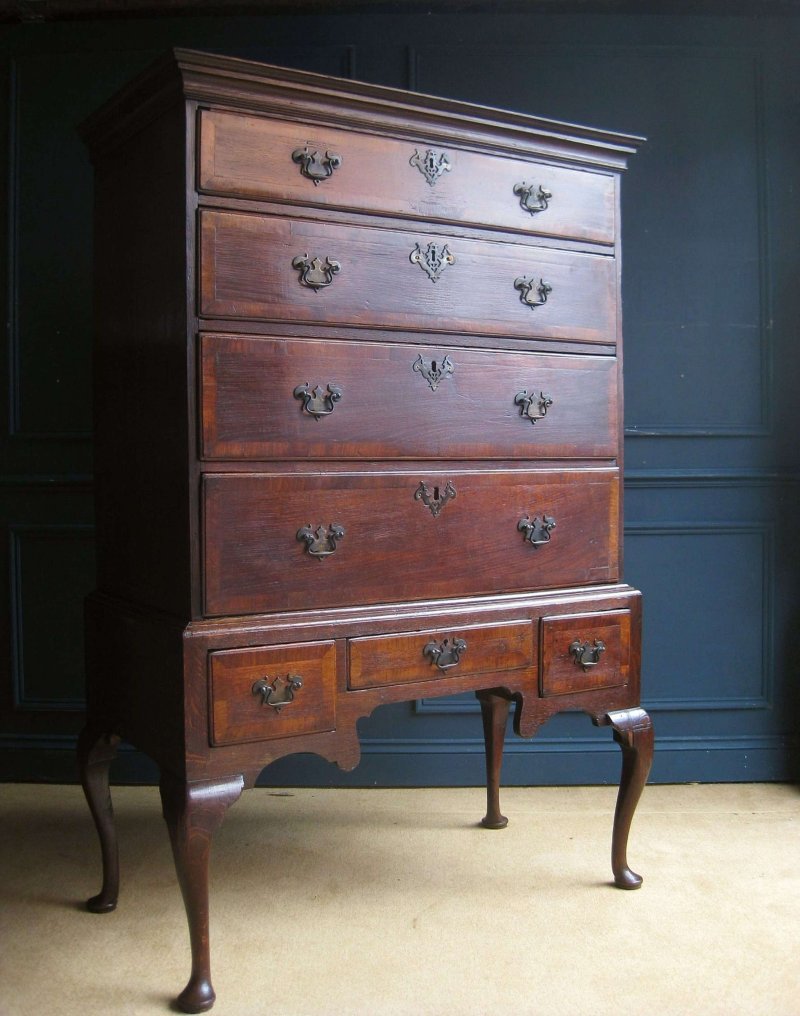 GIII oak chest on stand