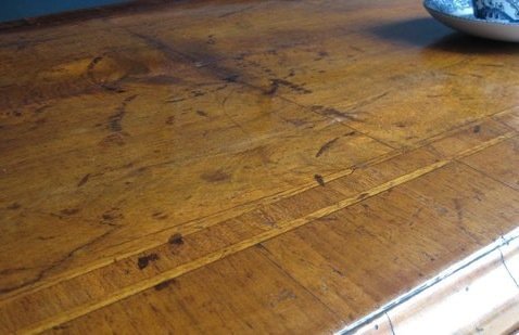 Walnut kneehole desk - Image 2