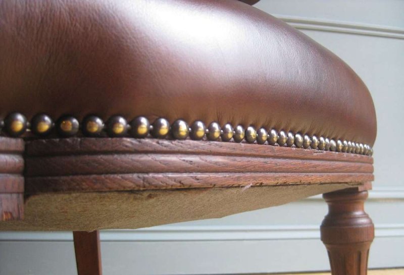 Victorian oak library chair - Image 4