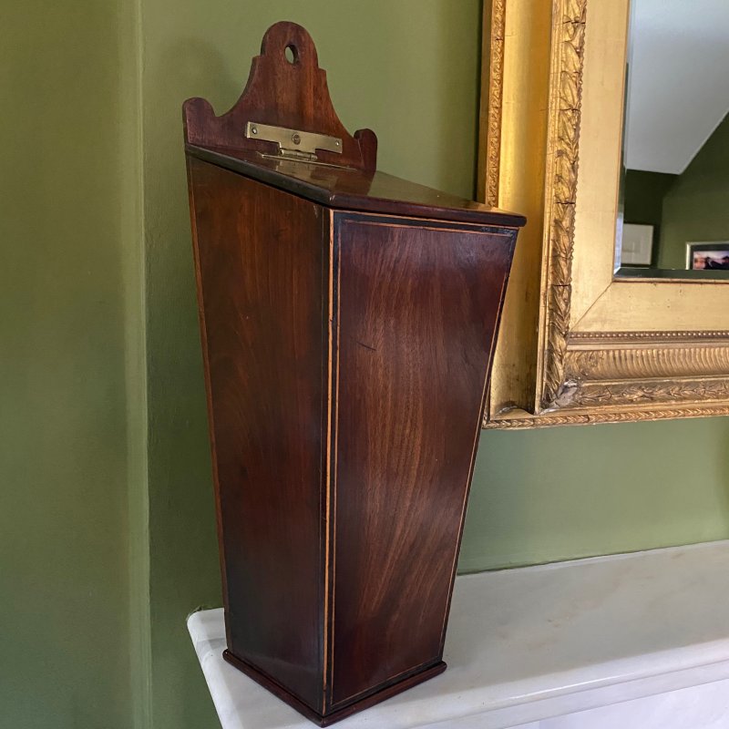 Georgian mahogany candle box - Image 3