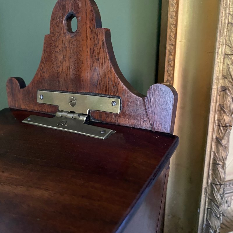 Georgian mahogany candle box - Image 5