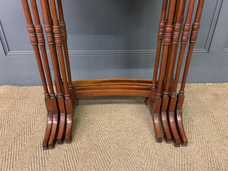 Inlaid Satinwood Nest of 4 Tables - Image 5
