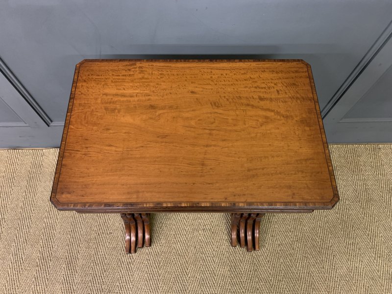 Inlaid Satinwood Nest of 4 Tables - Image 13