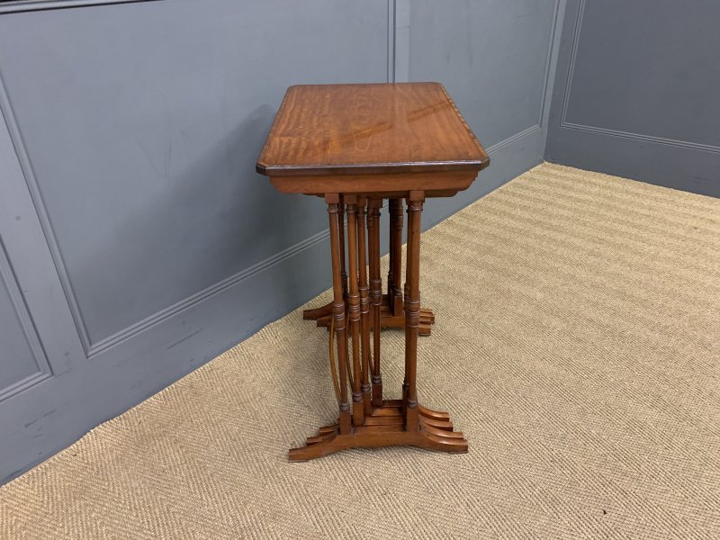 Inlaid Satinwood Nest of 4 Tables - Image 11