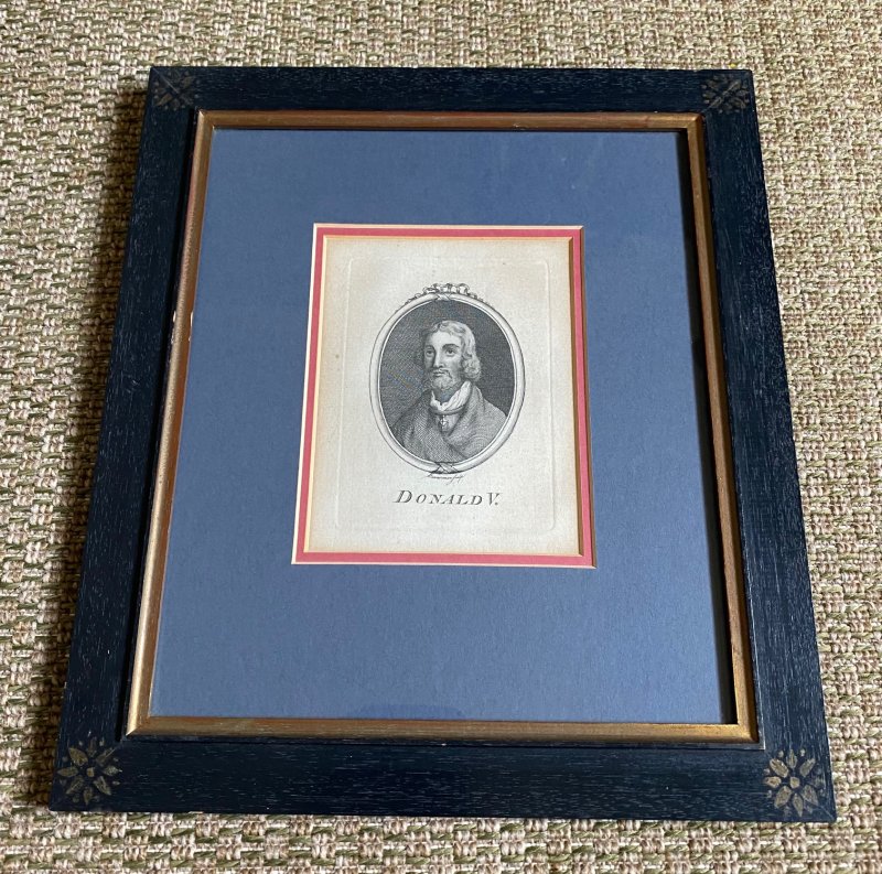 4 engravings C1750 Ancient Kings of Scotland - Image 2