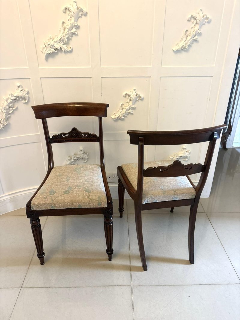 Antique Pair Of Regency Rosewood Side Chairs - Image 3
