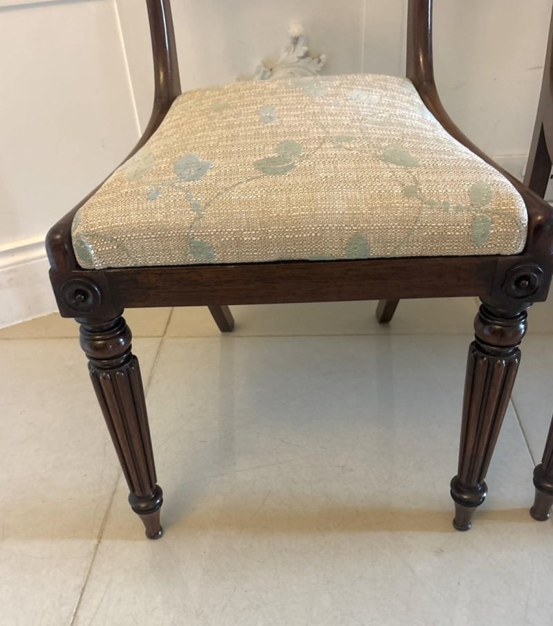 Antique Pair Of Regency Rosewood Side Chairs - Image 8