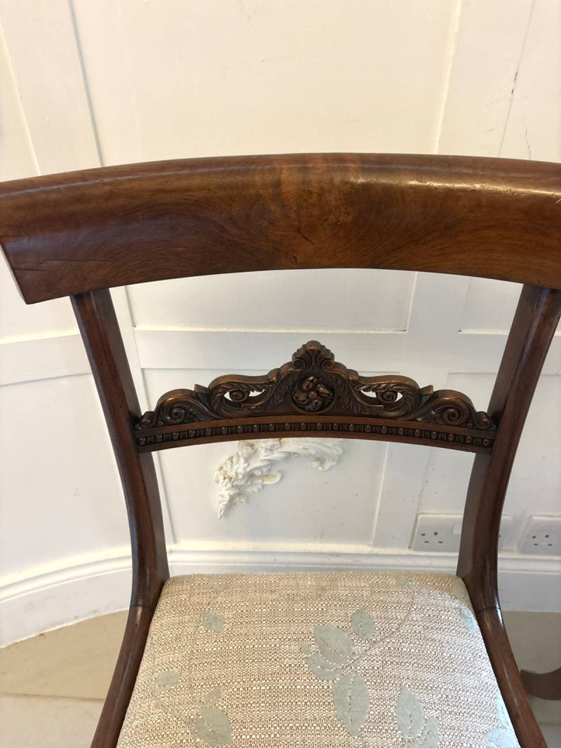 Antique Pair Of Regency Rosewood Side Chairs - Image 9
