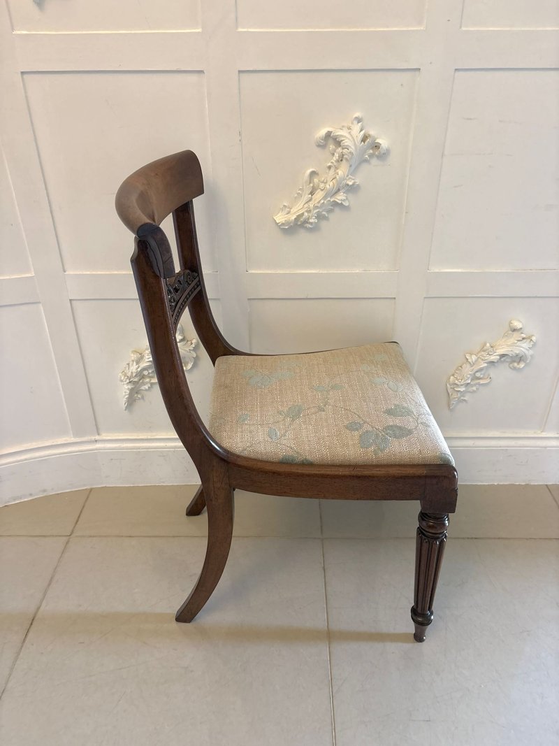Antique Pair Of Regency Rosewood Side Chairs - Image 6