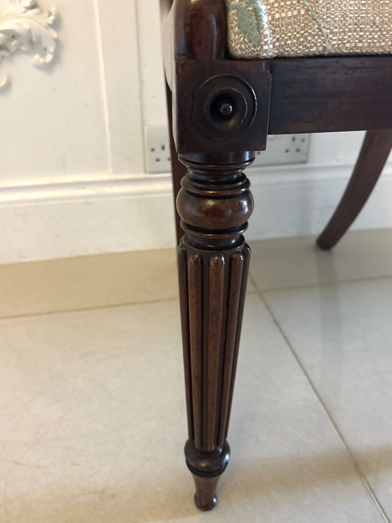 Antique Pair Of Regency Rosewood Side Chairs - Image 13