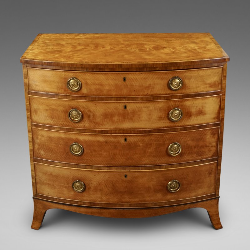 A Fine George III Satinwood Chest