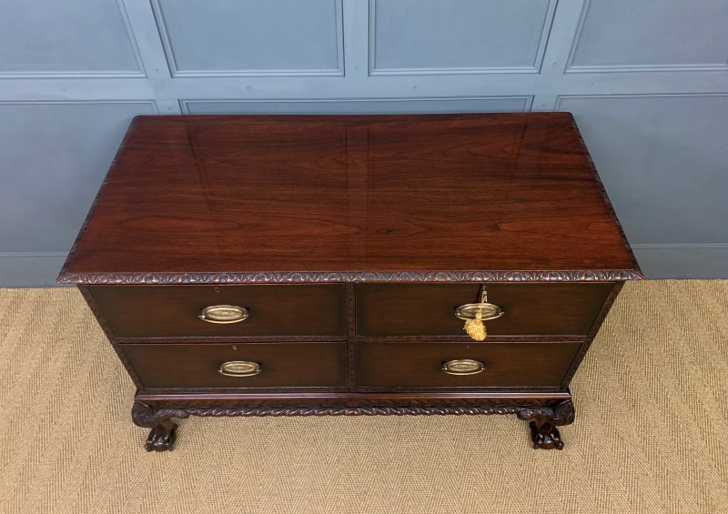 Large Mahogany Chippendale Style Chest - Image 3