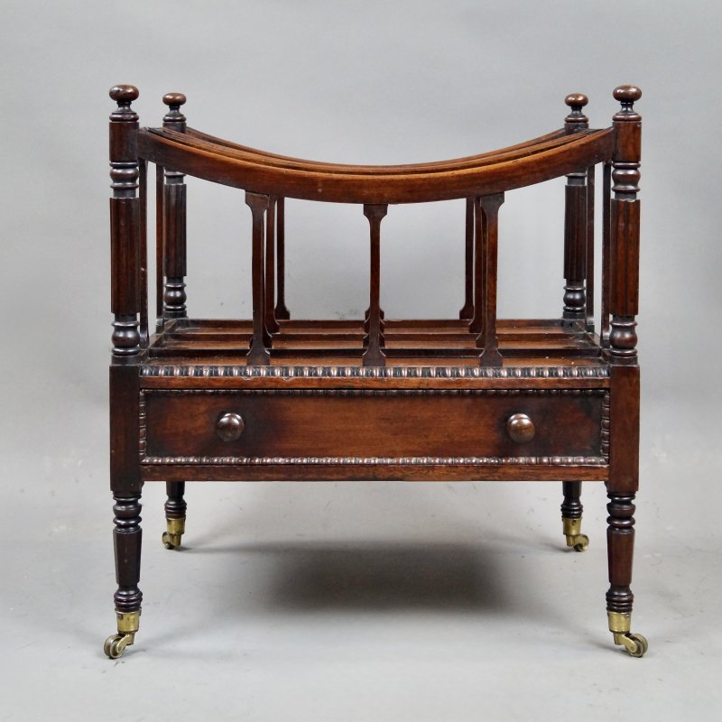 An Unusual William IV Mahogany Canterbury - Image 2