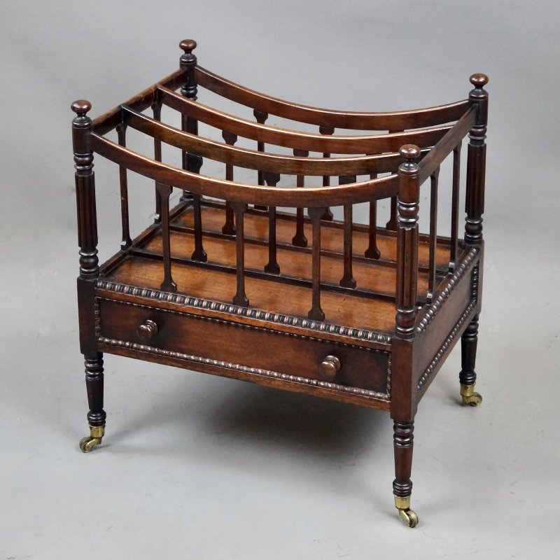 An Unusual William IV Mahogany Canterbury - Image 3