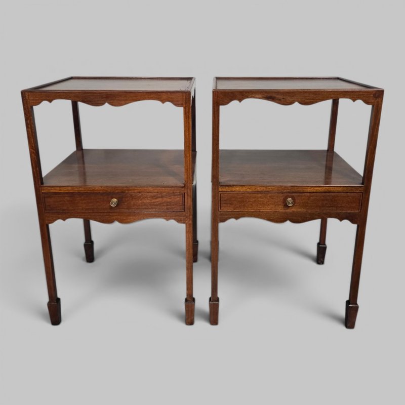 Pair Regency Bedside Lamp Tables