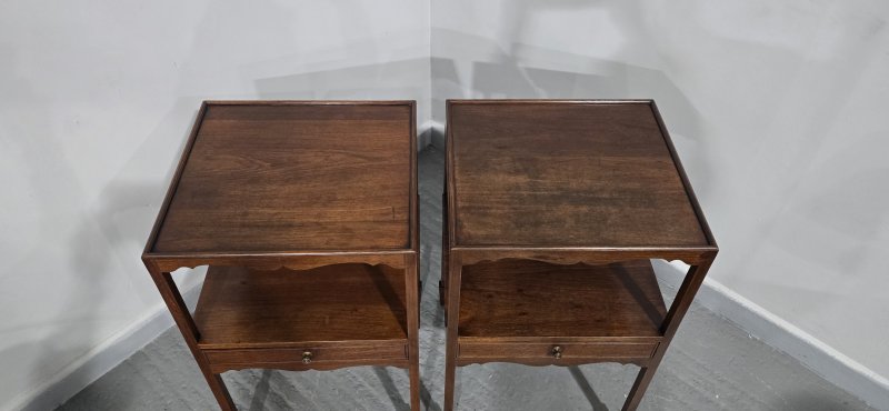 Pair Regency Bedside Lamp Tables - Image 5