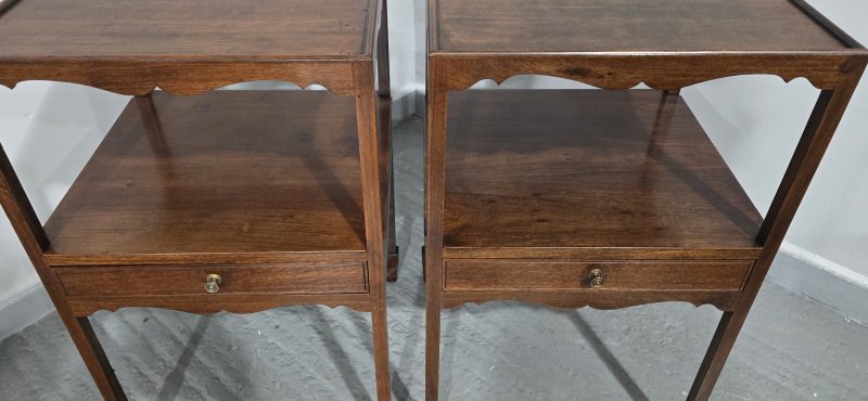 Pair Regency Bedside Lamp Tables - Image 4