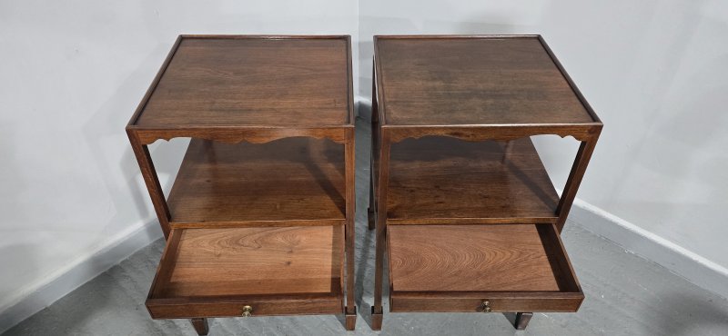 Pair Regency Bedside Lamp Tables - Image 6