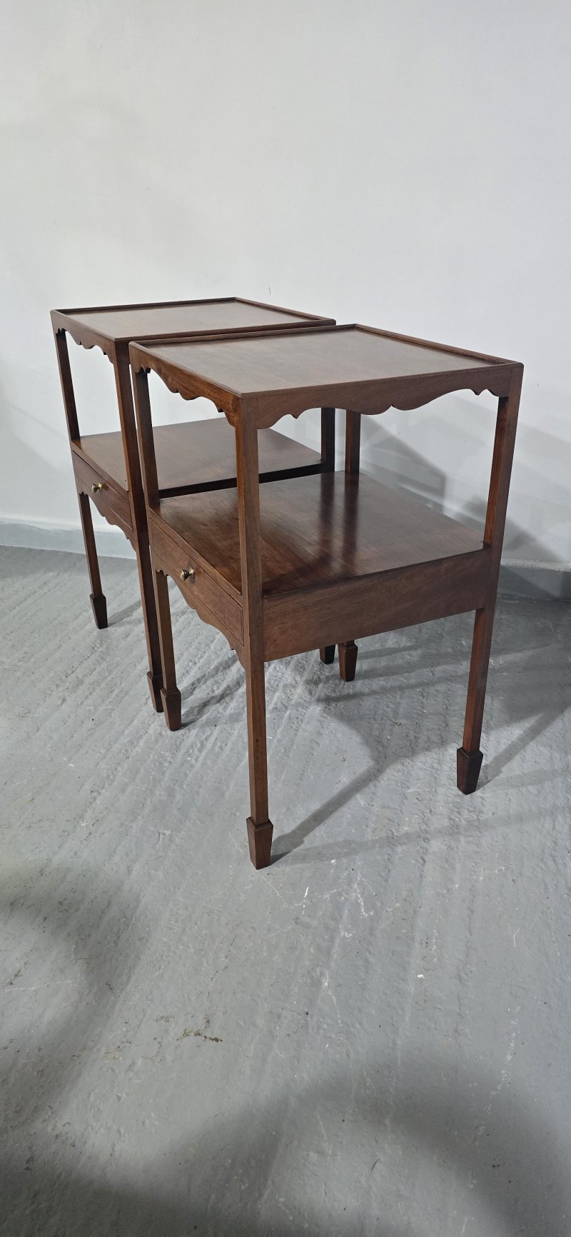 Pair Regency Bedside Lamp Tables - Image 8