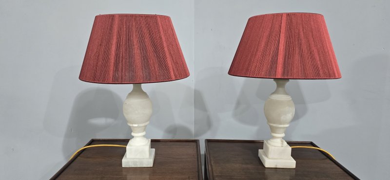Super Pair Marble Table Lamps - Image 3